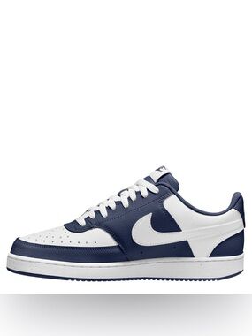NWT Nike MENS COURT VISION LOW SNEAKER Navy Size 12